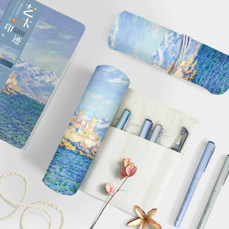 Monet Landscape Painting Rolling Pencil Case Crayon Fabric Pencil Bag Rollerball Pen Storage Bag Pencil Roll for School Supplies
Monet Landscape Painting Rolling Pencil Case Crayon Fabric Pencil Bag Rollerball Pen Storage Bag Pencil Roll for School Supplies