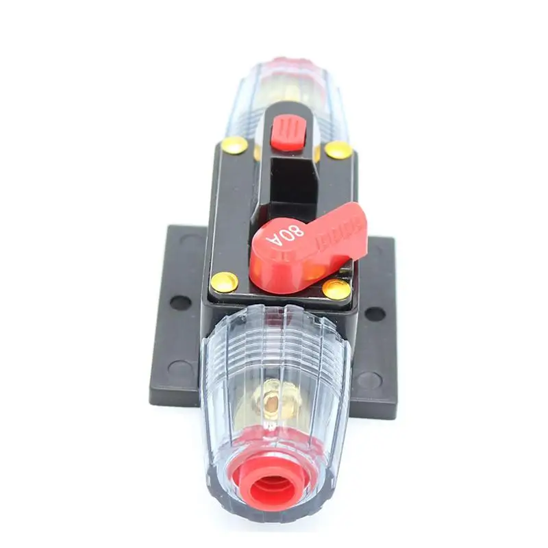 80A Линейный DC 12 v 24 Recoverable автоматический выключатель аудио предохранитель для