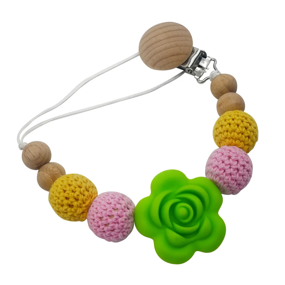 Handmade Beech Wood Pacifier Clips Chain Holder Silicone Flower Pacifier Chains Baby Teether Teething Chain Baby Birthday Gift
Handmade Beech Wood Pacifier Clips Chain Holder Silicone Flower Pacifier Chains Baby Teether Teething Chain Baby Birthday Gift