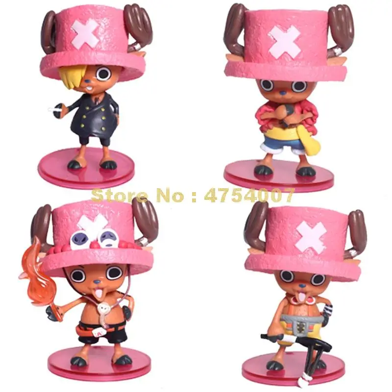 4 шт./компл. Аниме one piece 2th tony chopper Косплей Модель ПВХ экшн фигурка кукла 10 см
