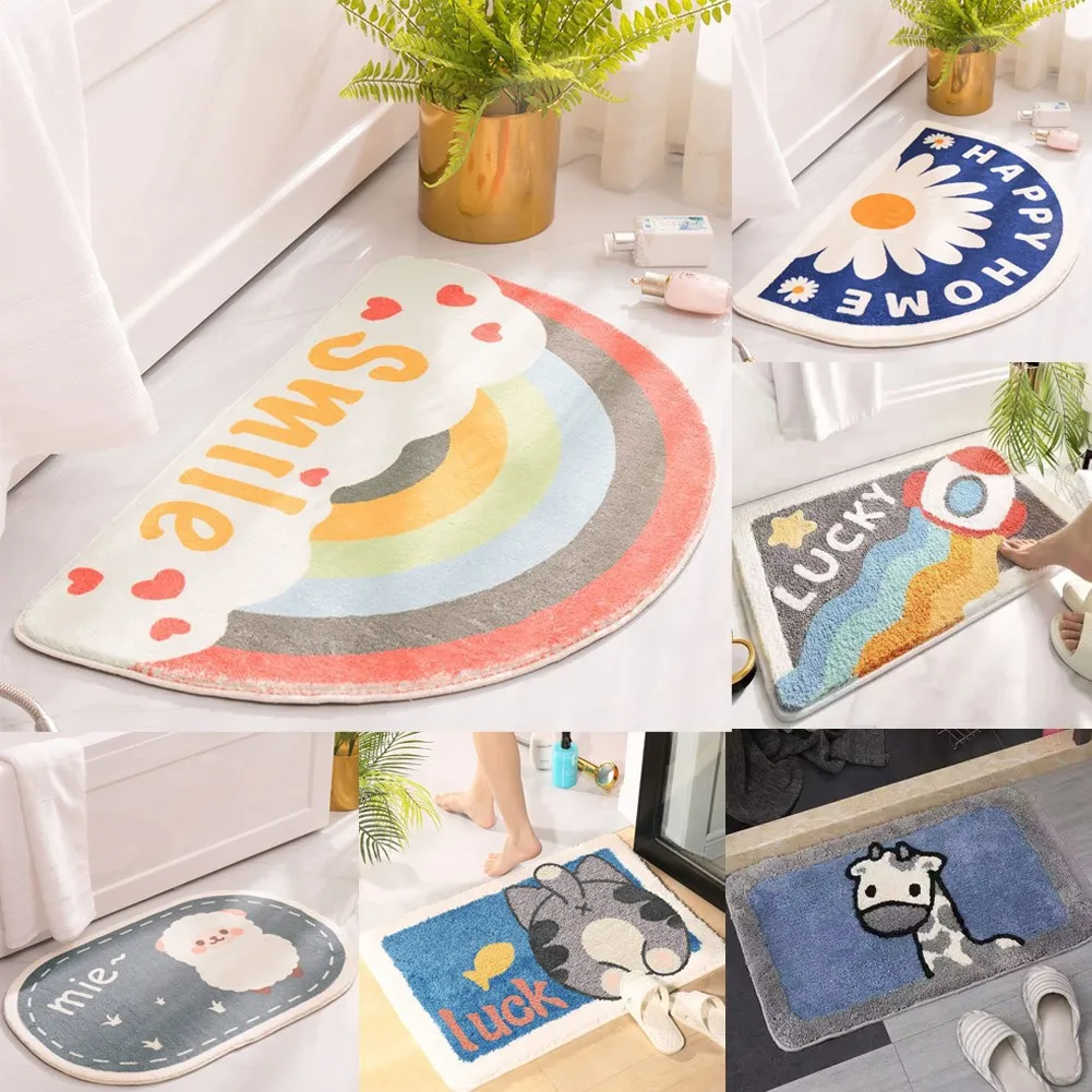 Household Bathroom Carpet Non Slip Bathroom Kitchen Absorbent Floor Mat Household Living Room Doormat Decoration Washable Carpet
Household Bathroom Carpet Non Slip Bathroom Kitchen Absorbent Floor Mat Household Living Room Doormat Decoration Washable Carpet