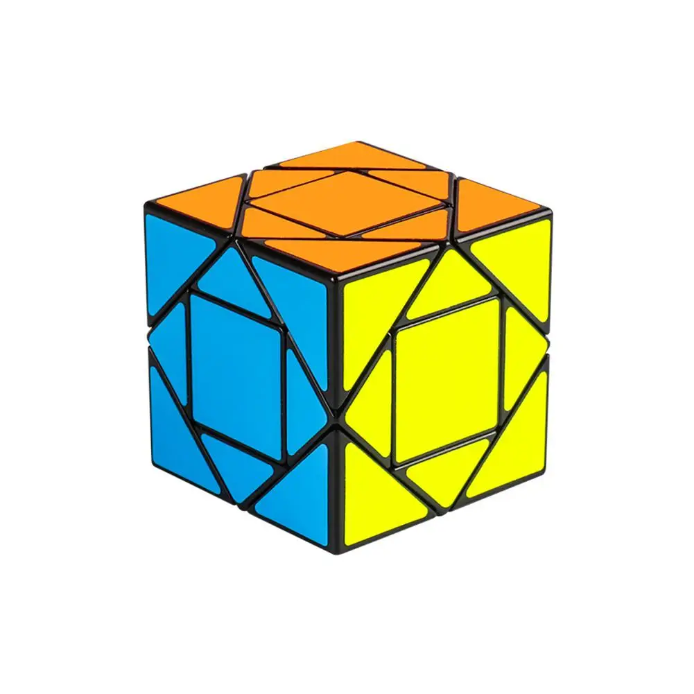 

RCtown Unique Magic Cube Shape Speed Educational Puzzle Toy Student Beginner High Quality Magic Cube for Kids Stress Reliever