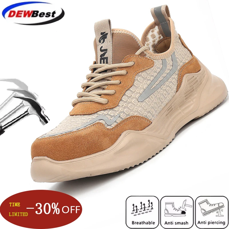 Мужские неразрушаемые рабочие кроссовки, устойчивые к прокалыванию, Рабочая обувь со стальным носком, защитные ботинки, осень 
Мужские неразрушаемые рабочие кроссовки, устойчивые к прокалыванию, Рабочая обувь со стальным носком, защитные ботинки, осень