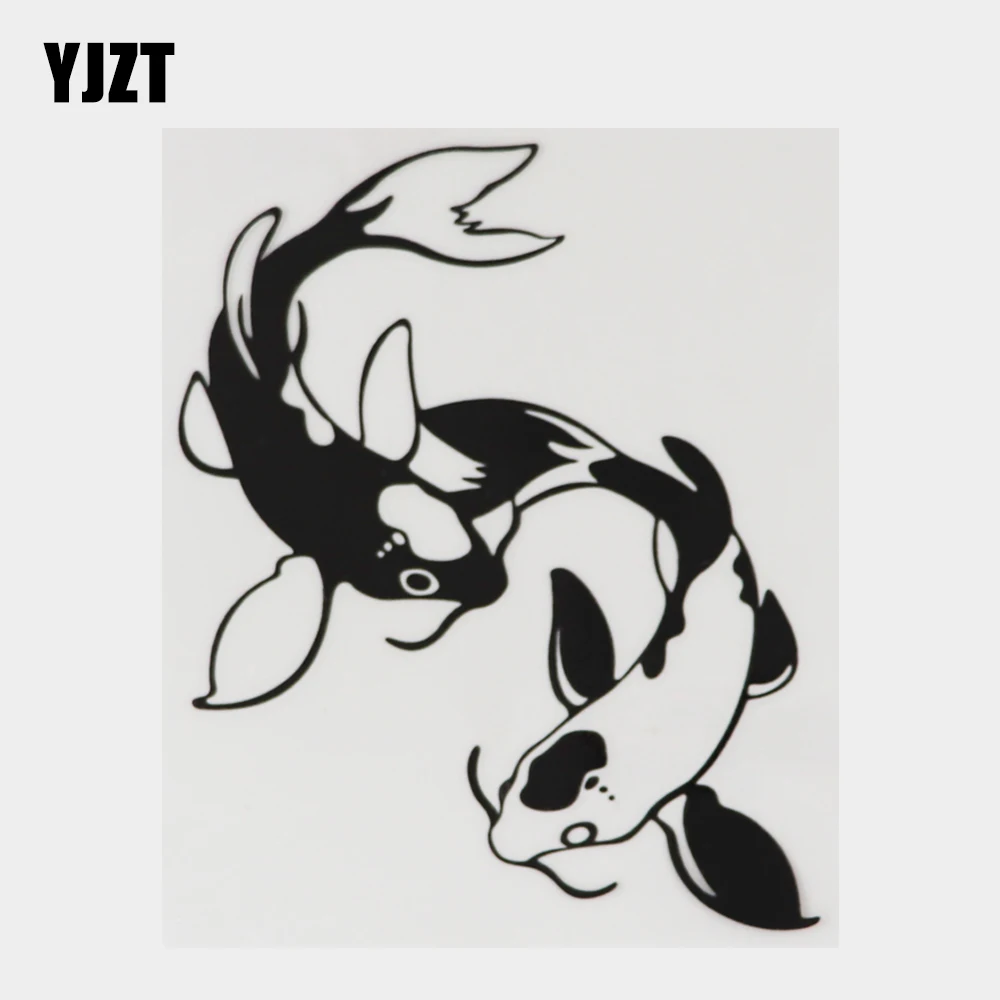 YJZT 10.6CM×13.9CM Marine Animal Decal Koi Fish Vinyl Car Sticker Bumper 18A-0381
YJZT 10.6CM×13.9CM Marine Animal Decal Koi Fish Vinyl Car Sticker Bumper 18A-0381