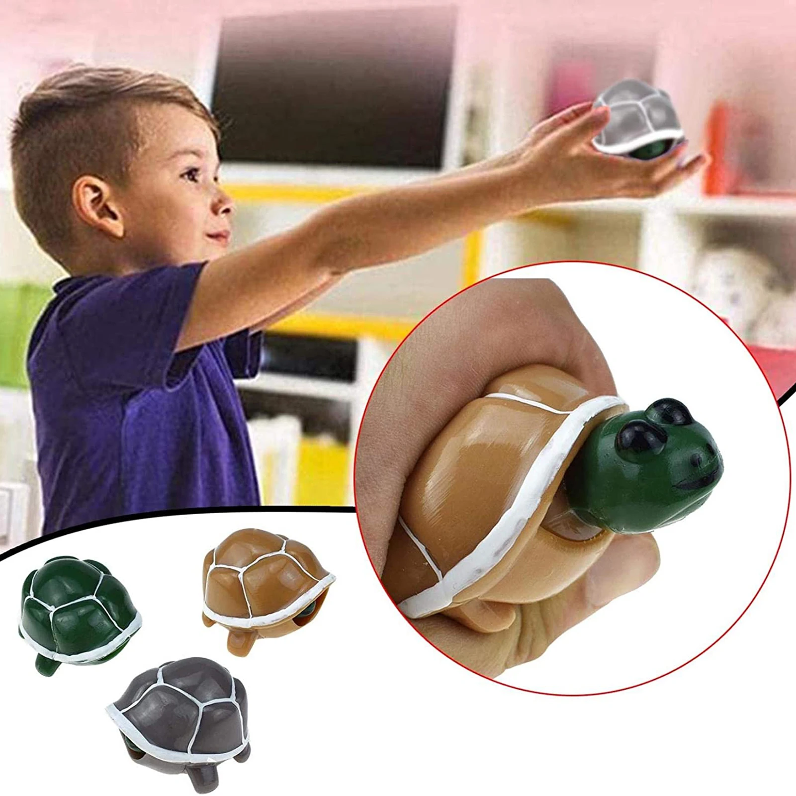Fidget Sensory Toy Retractable Turtle Shape Stress Squeeze Ball Toy Autism Needs Special Stress Reliever Toys For Kids Adult
Fidget Sensory Toy Retractable Turtle Shape Stress Squeeze Ball Toy Autism Needs Special Stress Reliever Toys For Kids Adult