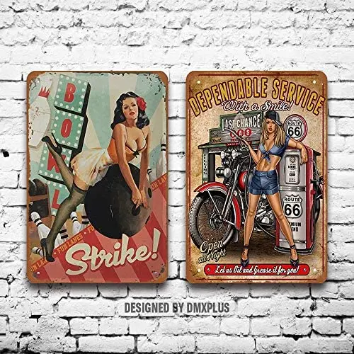 Металлический знак (набор из 2) надежный сервис нефть газ с улыбкой Сексуальная девушка в стиле пинап винтажное украшение для стен Декор для ...
Металлический знак (набор из 2) надежный сервис нефть газ с улыбкой Сексуальная девушка в стиле пинап винтажное украшение для стен Декор для ...