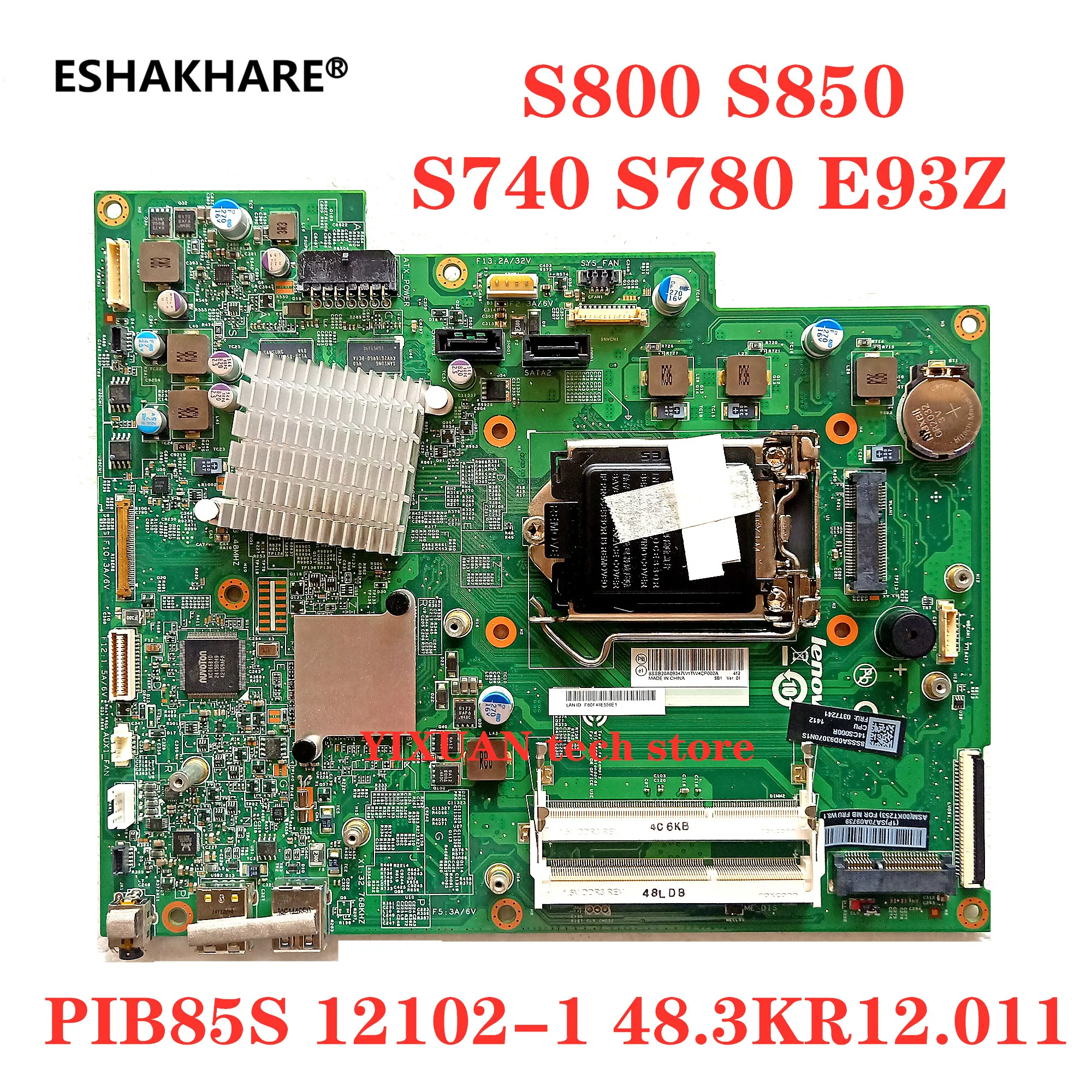 Материнская плата PIB85S 12102 1 48. 3kr12. 011 для Lenovo S800 S850 S740 S780 E93Z универсальная