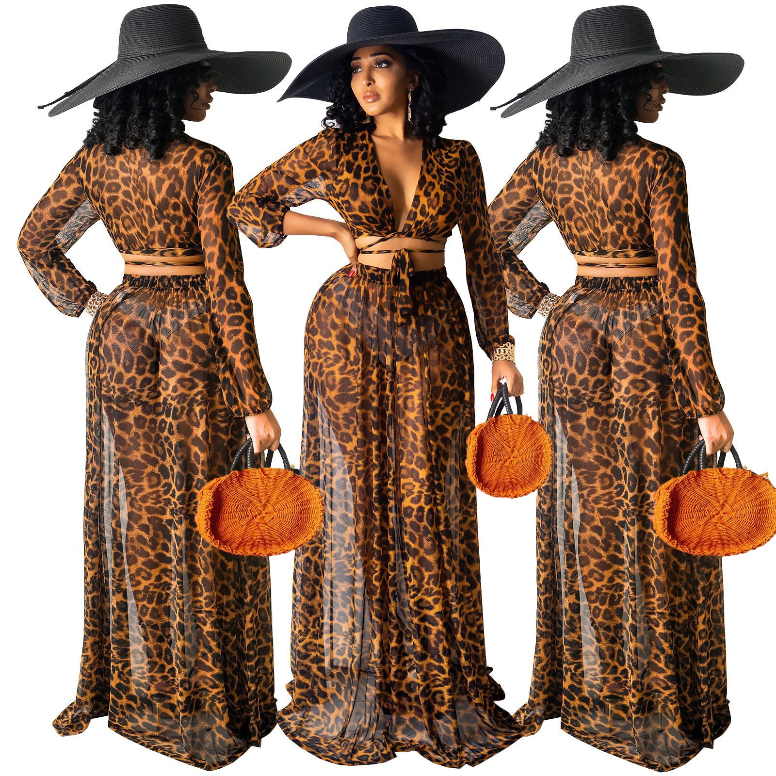 AYES Woman Clothes Dress Women Fashion Leopard Printed Deep V Dresses Sexy Club Slim Long Dress Spring Autumn Brown Vestidos
AYES Woman Clothes Dress Women Fashion Leopard Printed Deep V Dresses Sexy Club Slim Long Dress Spring Autumn Brown Vestidos