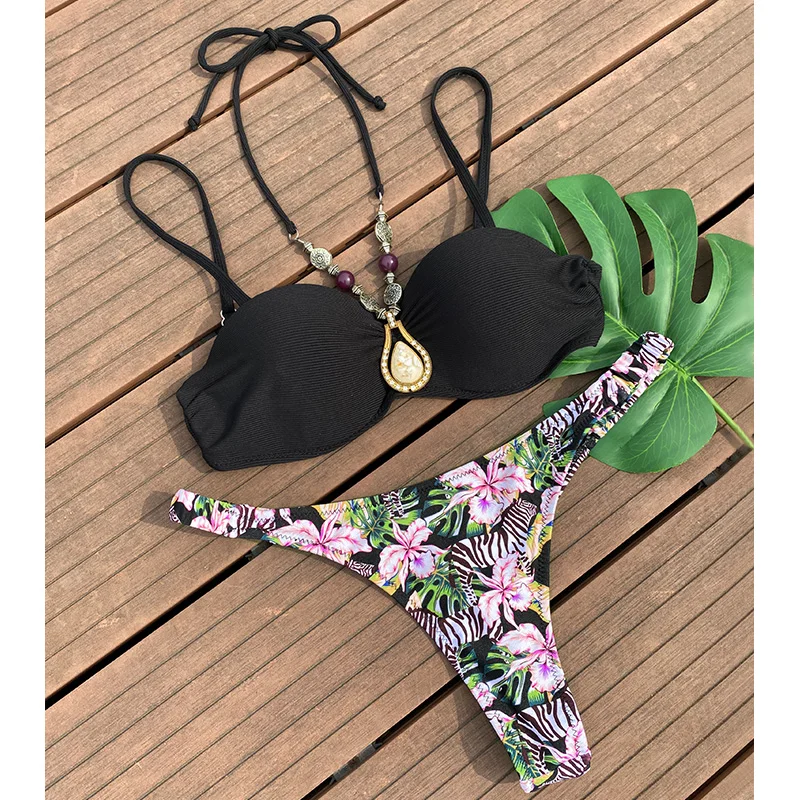 Sexy Bikini 2022 Biquinis Feminino Swimwear Push Up Bikini Set Beach Outing Floral Print Bikinis Thong Biquini Women Swimsuit
Sexy Bikini 2022 Biquinis Feminino Swimwear Push Up Bikini Set Beach Outing Floral Print Bikinis Thong Biquini Women Swimsuit