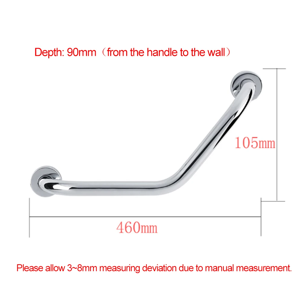 New Stainless Steel Thickening Bathroom Grab Bars For Elderly Bathroom Handle Grab Bar Anti-skidding Safety Hand Rail
New Stainless Steel Thickening Bathroom Grab Bars For Elderly Bathroom Handle Grab Bar Anti-skidding Safety Hand Rail