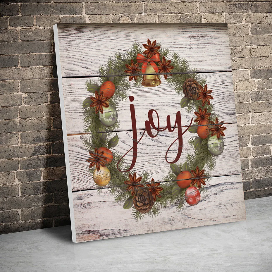 Framed Joy Christmas Wreath Christmas Posters Canvas Paintings Wall Art Canvas Prints Pictures Kids Room Home Wood Inner Frame
Framed Joy Christmas Wreath Christmas Posters Canvas Paintings Wall Art Canvas Prints Pictures Kids Room Home Wood Inner Frame