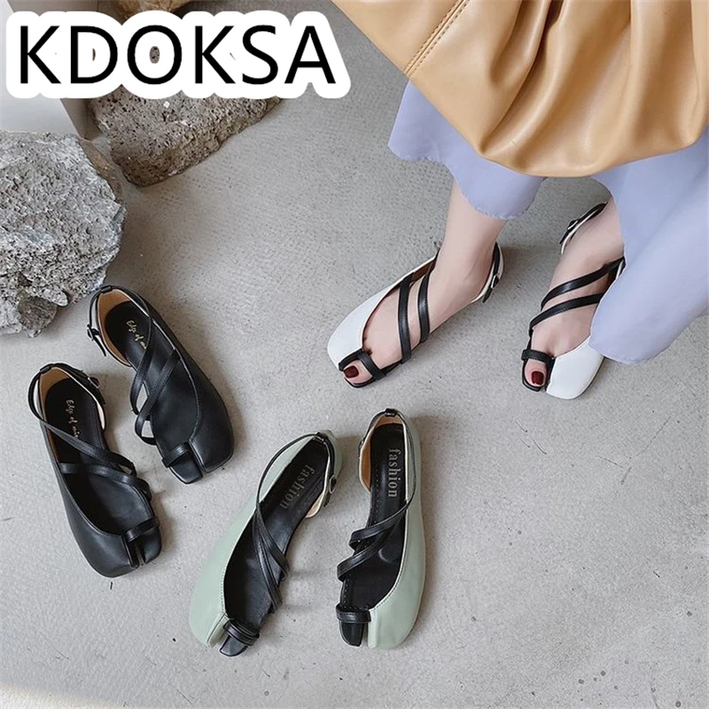 Summer 2021 New Cross-strap Buckled Sandal Flat Bottom Split Toe Pig Shoes Horseshoe Women Single Shoes
Summer 2021 New Cross-strap Buckled Sandal Flat Bottom Split Toe Pig Shoes Horseshoe Women Single Shoes