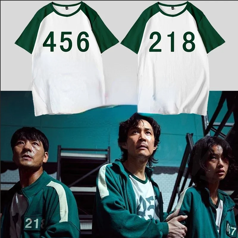 Squid Game Clothes T-shirt 456 067 Print Men's And Women's T-shirt Sportswear Squid Game Costume Casual Loose Couple Girlfriends
Squid Game Clothes T-shirt 456 067 Print Men's And Women's T-shirt Sportswear Squid Game Costume Casual Loose Couple Girlfriends