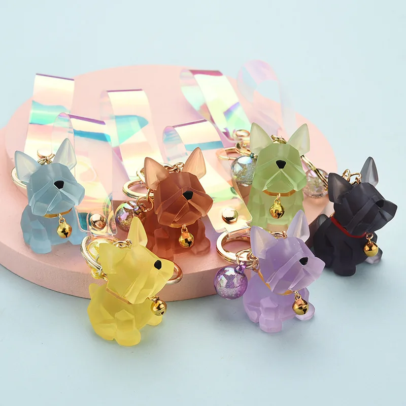 Crystal Color French Bulldog Keychain for Women Bag Pendant Transparent Colorful Dog Keychains Men Car Christmas Key Ring Gift
Crystal Color French Bulldog Keychain for Women Bag Pendant Transparent Colorful Dog Keychains Men Car Christmas Key Ring Gift
