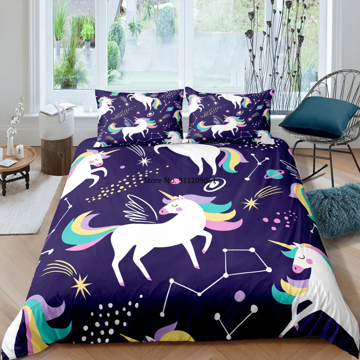 Cartoons Lovely Unicorn Rainbow Bedding Set 2-3 Pieces Cute Queen King Size Girls Boys Comforter Duvet Cover Sets Home Textiles 
Cartoons Lovely Unicorn Rainbow Bedding Set 2-3 Pieces Cute Queen King Size Girls Boys Comforter Duvet Cover Sets Home Textiles