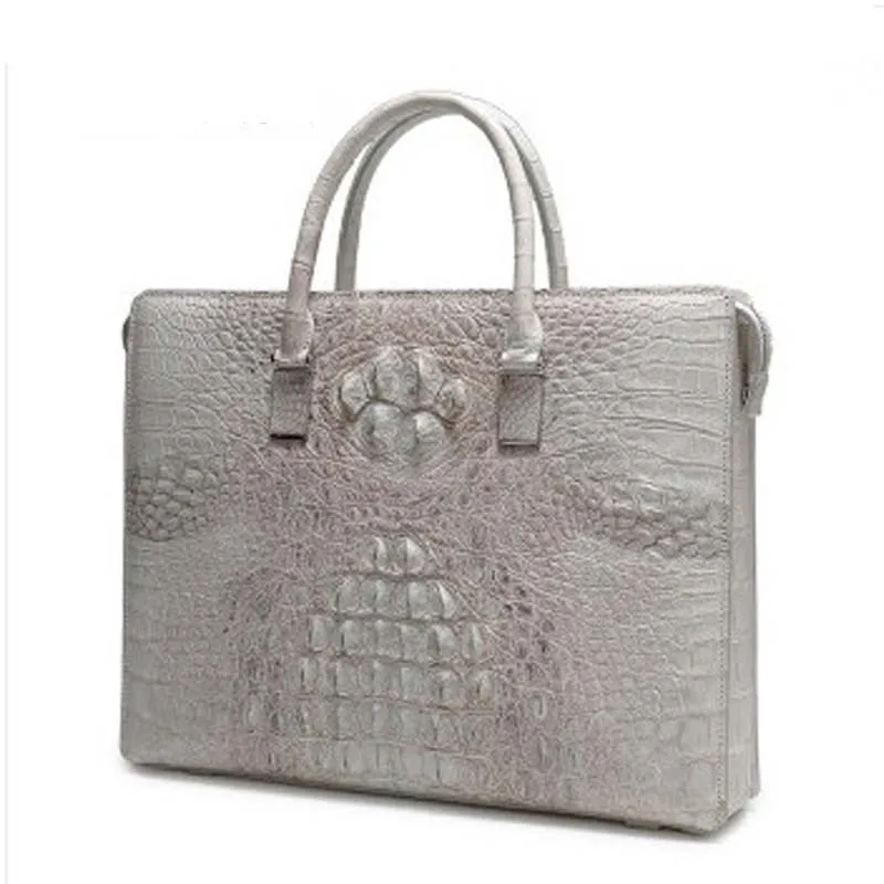 

weitasi Crocodile leather men's handbag password lock bag fashion large-capacity package men's bags male crocodile handbag