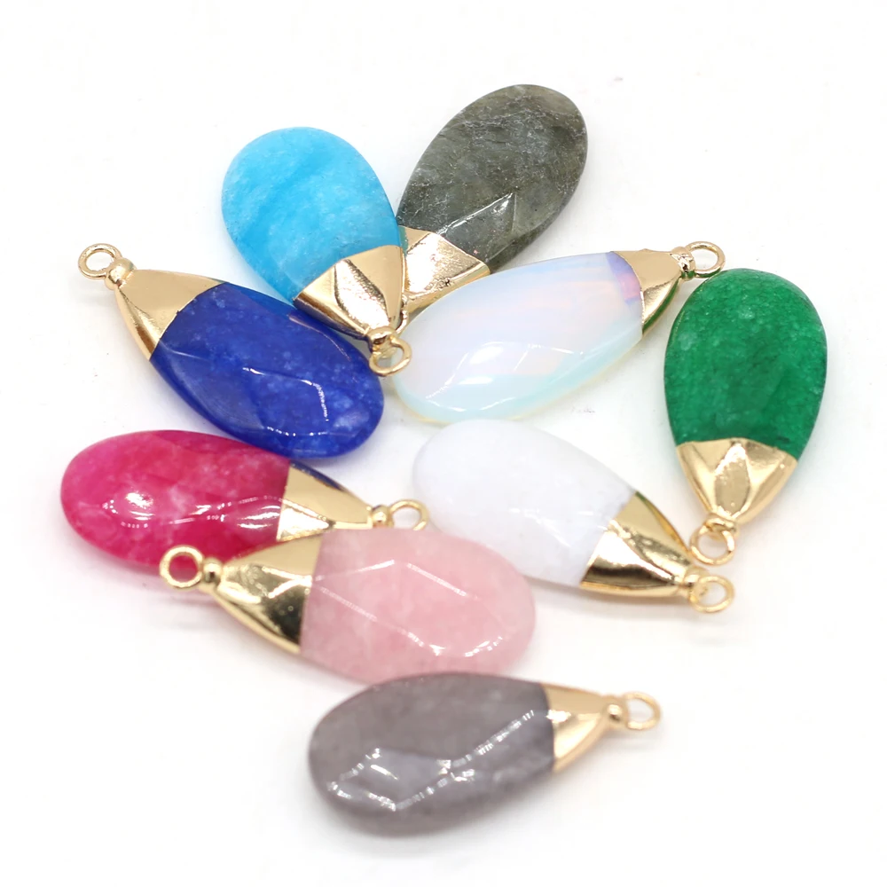 Natural Stone Gem White Dyed Multicolor Pendant Handmade Crafts DIY Necklace Earrings Jewelry Accessories Gift Making for Woman
Natural Stone Gem White Dyed Multicolor Pendant Handmade Crafts DIY Necklace Earrings Jewelry Accessories Gift Making for Woman
