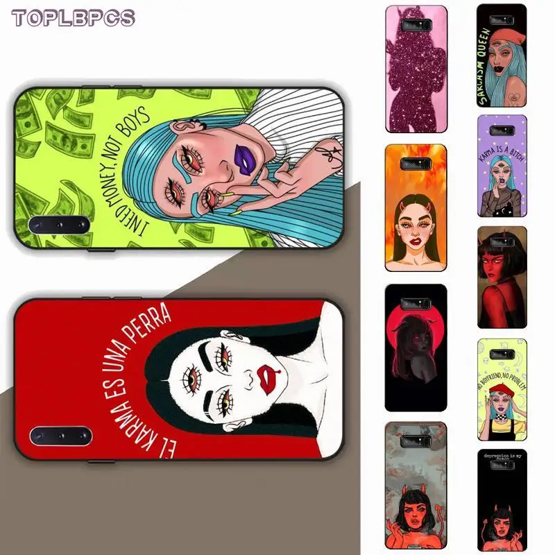TOPLBPCS Aesthetic Devil Woman Bad girl Bling Cute Phone Case for Samsung note 3 4 5 7 8 9 10 10pro lite plus M10 M20 oppo vivo 
TOPLBPCS Aesthetic Devil Woman Bad girl Bling Cute Phone Case for Samsung note 3 4 5 7 8 9 10 10pro lite plus M10 M20 oppo vivo