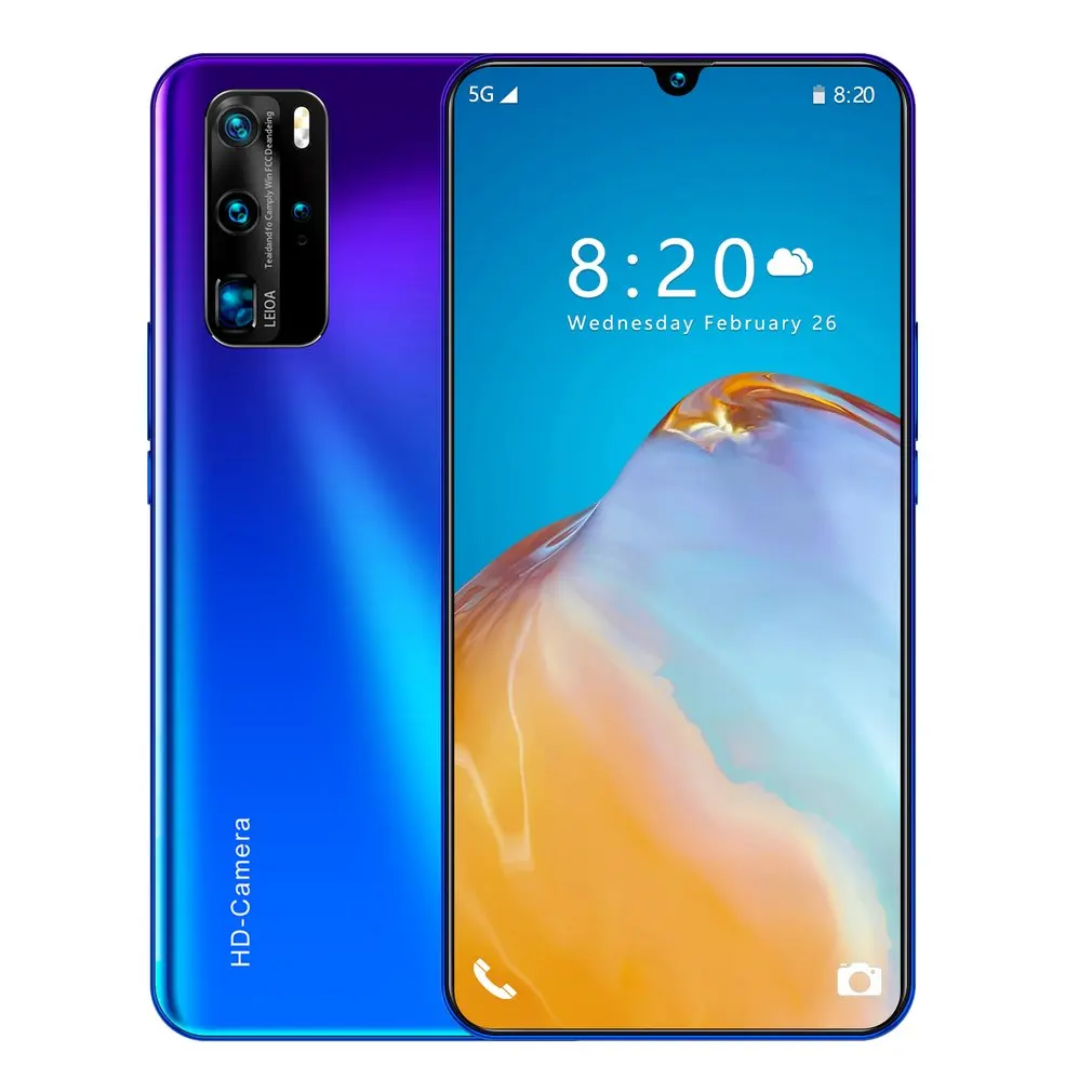 P40 Pro 7.0 inch 2+16GB mobile phone smart phone Face recognition technology Practical Fashion smart phone
P40 Pro 7.0 inch 2+16GB mobile phone smart phone Face recognition technology Practical Fashion smart phone