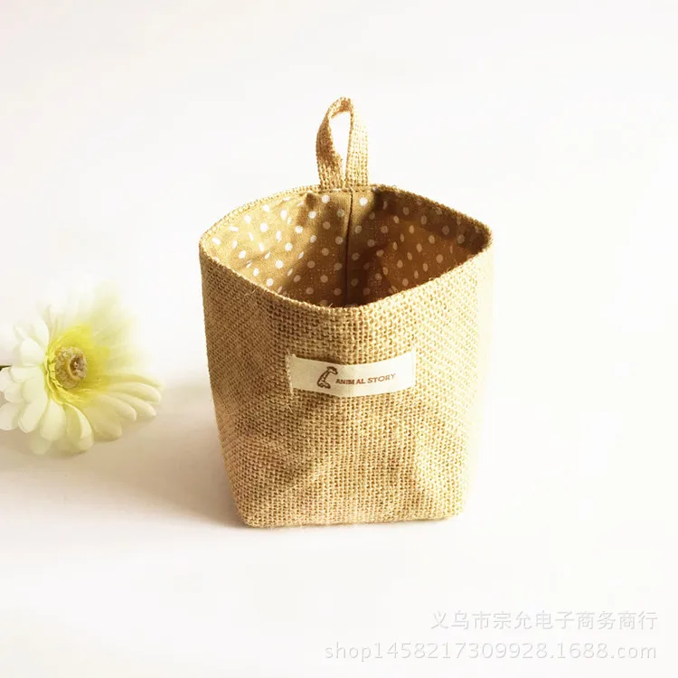 Small Sack Sundries Organizer Cosmetic Organizer Cotton Linen Storage Bag Hanging Pocket Storage Basket Home Decor
Small Sack Sundries Organizer Cosmetic Organizer Cotton Linen Storage Bag Hanging Pocket Storage Basket Home Decor