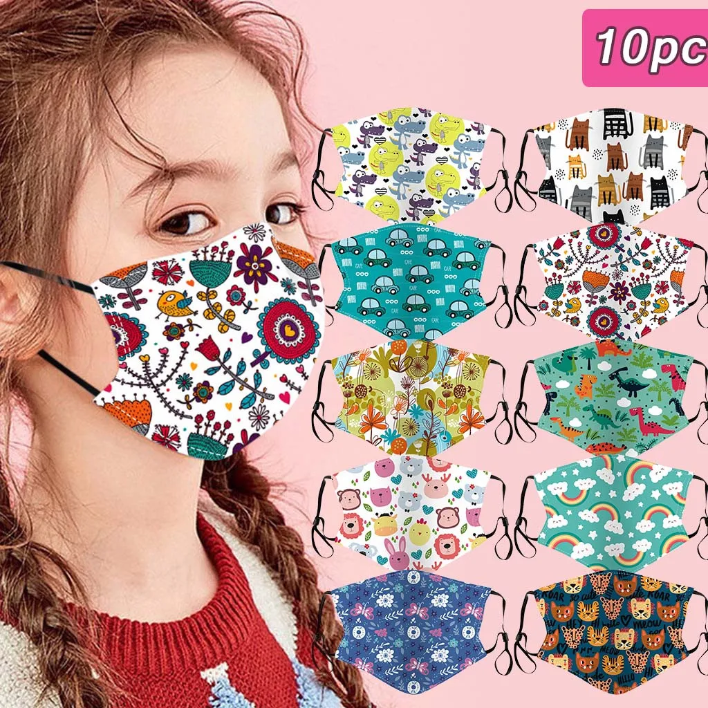 10PCS Children Cartoon Printed Masks Mouth-muffle Disposable Flower Pattern Mask 3 Layer Ply Meltblown Cloth Filter Facemask
10PCS Children Cartoon Printed Masks Mouth-muffle Disposable Flower Pattern Mask 3 Layer Ply Meltblown Cloth Filter Facemask