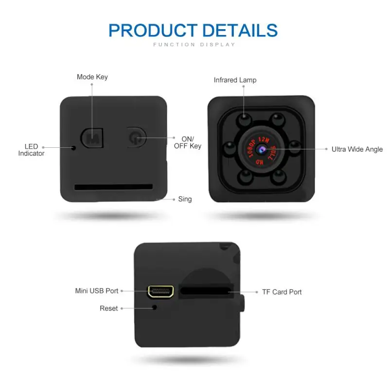 1-5PCS SQ11 Mini Camera 1080P Portable Cube Camera Mini Security Camera Night Vision Motion Detection,for Multiple Scenarios
1-5PCS SQ11 Mini Camera 1080P Portable Cube Camera Mini Security Camera Night Vision Motion Detection,for Multiple Scenarios