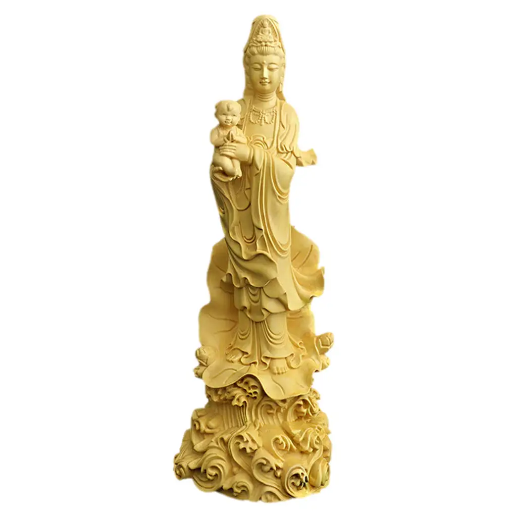 Hand Carved Guanyin Sculpture Buddha Statue Housewarming Gifts Bodhisattva Handicraft for Meditation Tabletop Office Home Decor
Hand Carved Guanyin Sculpture Buddha Statue Housewarming Gifts Bodhisattva Handicraft for Meditation Tabletop Office Home Decor