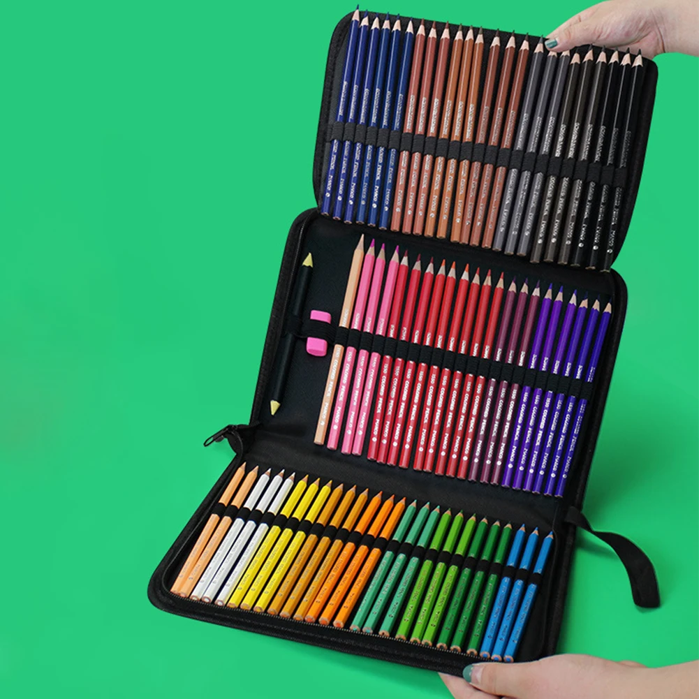 Pencil Case Holder 72 Slots Large Capacity Water Color Pen Case Portable Foldable Pouch Storage Bag Black Sketch Pencil Case
Pencil Case Holder 72 Slots Large Capacity Water Color Pen Case Portable Foldable Pouch Storage Bag Black Sketch Pencil Case