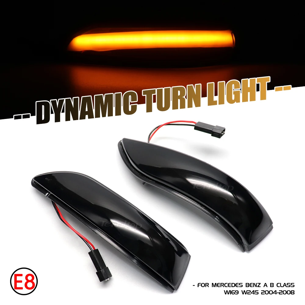 Светодиодный Динамический указатель поворота для Mercedes Benz A B Class W169 A160 W245 2004- 2008 Prefacelift 
Светодиодный Динамический указатель поворота для Mercedes Benz A B Class W169 A160 W245 2004- 2008 Prefacelift