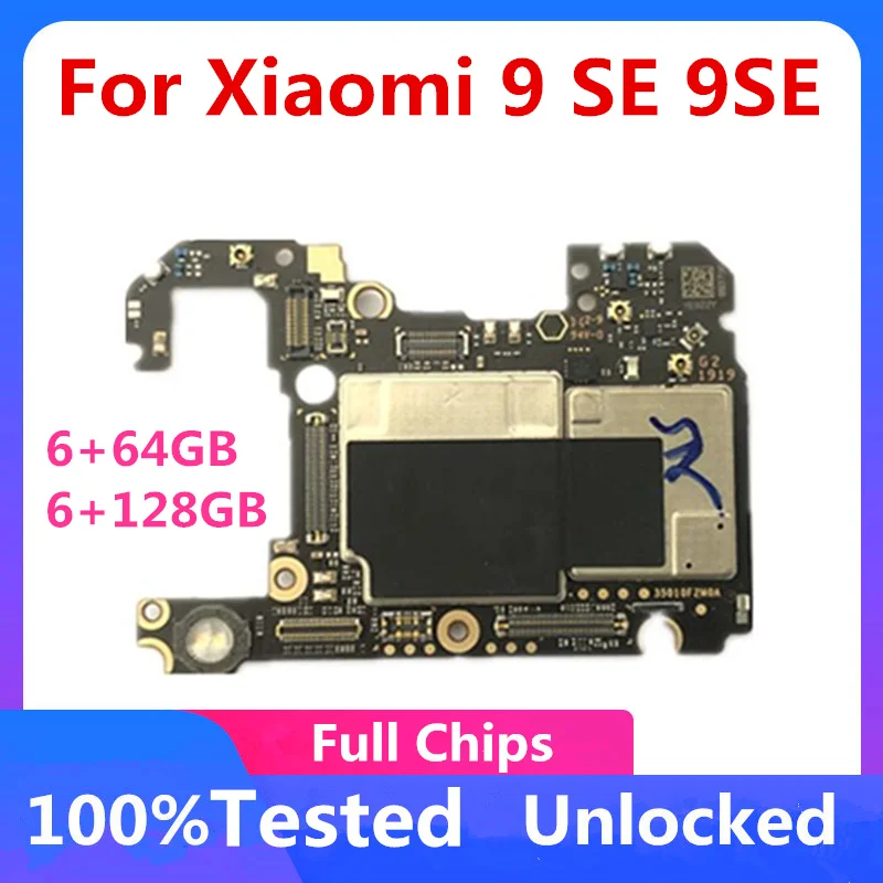 Оригинальная разблокированная материнская плата для Xiaomi Mi9 / MI9 SE схемы пластина с