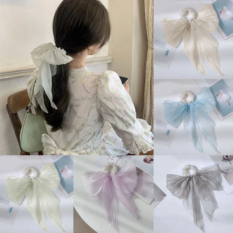 Lace Pearl Hair Rope Women Soft Hair Accessories Elegant Knotted Bow Ribbon Ins Headwear Simple Big Bow Hair Bands Korean Style
Lace Pearl Hair Rope Women Soft Hair Accessories Elegant Knotted Bow Ribbon Ins Headwear Simple Big Bow Hair Bands Korean Style