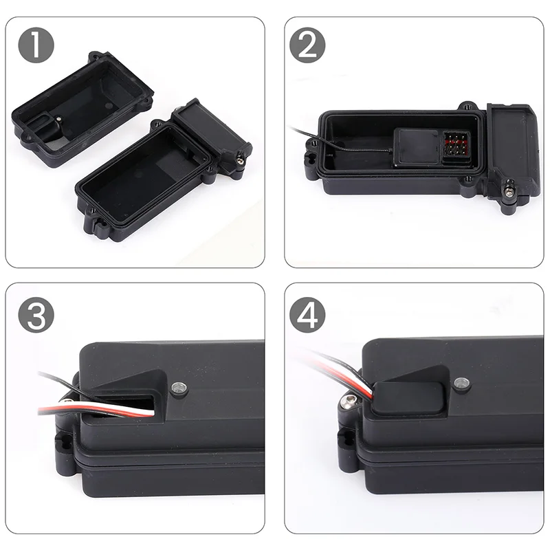 1PCS Plastic Waterproof RC Car Radio Device Receiver Box For 1/10 Axial SCX10 90046 D90 Traxxax TRX-4 RC Crawler Car
1PCS Plastic Waterproof RC Car Radio Device Receiver Box For 1/10 Axial SCX10 90046 D90 Traxxax TRX-4 RC Crawler Car