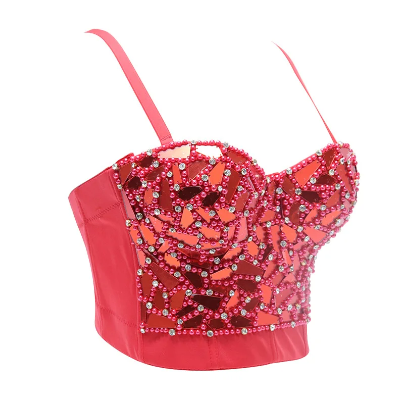 Gold Silver Glass Sequined Vest Camis For Women Sparkle Glitter Tank Vest Crop Top Clubwear Sleeveless Halter Beading Camisoles
Gold Silver Glass Sequined Vest Camis For Women Sparkle Glitter Tank Vest Crop Top Clubwear Sleeveless Halter Beading Camisoles