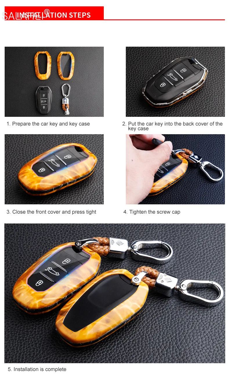 ABS Car Smart Remote Key Cover Case For Peugeot 3008 4008 5008 Citroen C4 C4L C6 C3-XR Auto Key Shell HolderAccessories Keychain
ABS Car Smart Remote Key Cover Case For Peugeot 3008 4008 5008 Citroen C4 C4L C6 C3-XR Auto Key Shell HolderAccessories Keychain