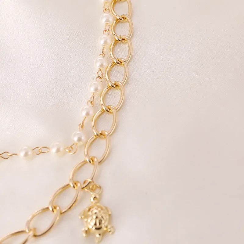 European Pearl Coin Human Head Starfish Turtle Multilayer Pendant Necklace Female Party Fashion Jewelry Accessory
European Pearl Coin Human Head Starfish Turtle Multilayer Pendant Necklace Female Party Fashion Jewelry Accessory