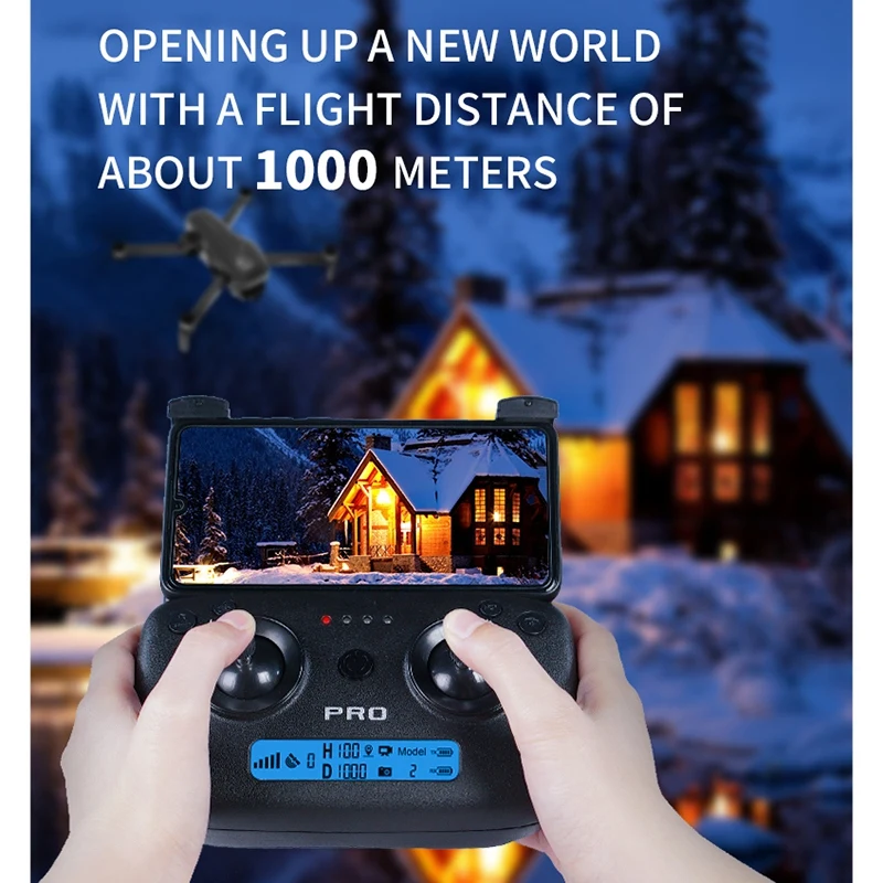 193PRO Drone with Two-Axis Gimbal Brushless Motor GPS R/C Distance 2000M RC Helicopter HD 4K Quadcopter Drone
193PRO Drone with Two-Axis Gimbal Brushless Motor GPS R/C Distance 2000M RC Helicopter HD 4K Quadcopter Drone