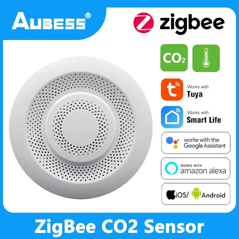 Aubess ZigBee Tuya Smart CO2 Carbon Dioxide Sensor Detector Air Quality Monitor Analyzer Air Gas Sensor Box For Smart Life App
Aubess ZigBee Tuya Smart CO2 Carbon Dioxide Sensor Detector Air Quality Monitor Analyzer Air Gas Sensor Box For Smart Life App