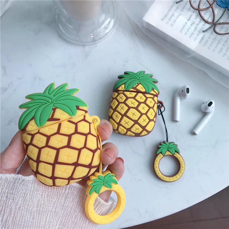 Pine apple airpods1/2 чехол защитный креативный для фруктов яблок беспроводной Bluetooth