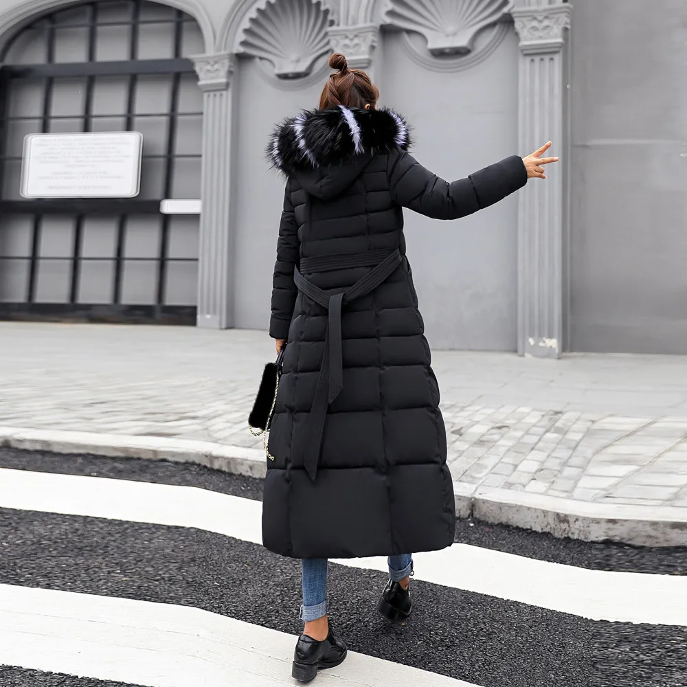 Down jacket winter women's jacket, solid color extended fur hooded coat, slim black warm jacket 2020 new
Down jacket winter women's jacket, solid color extended fur hooded coat, slim black warm jacket 2020 new