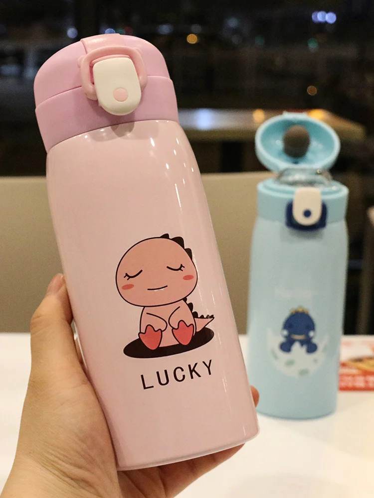 Korean version pupils portable leak-proof cartoon cute pop lid direct drink stainless steel vacuum flask children creative handy
Korean version pupils portable leak-proof cartoon cute pop lid direct drink stainless steel vacuum flask children creative handy