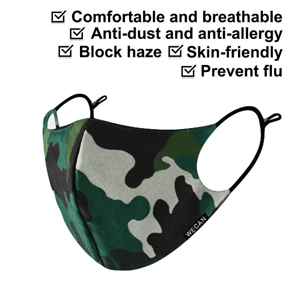 Unisex Masks Outdoor Washable Reusable Face Mask Protection Camouflage Printing Mouth Mask Elastic Earloop Dustproof Breathable
Unisex Masks Outdoor Washable Reusable Face Mask Protection Camouflage Printing Mouth Mask Elastic Earloop Dustproof Breathable