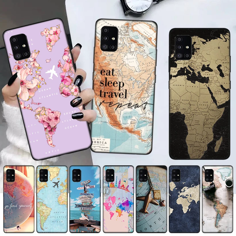 World Map Travel Phone Case For Samsung Galaxy A52 A51 A71 A72 A12 A22 A32 A42 A21S A31 A41 A02S A11 A01 A91 Cover Coque Funda
World Map Travel Phone Case For Samsung Galaxy A52 A51 A71 A72 A12 A22 A32 A42 A21S A31 A41 A02S A11 A01 A91 Cover Coque Funda
