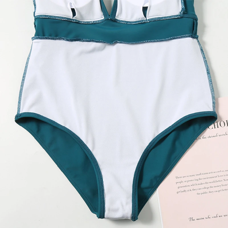 Sexy Vacation Swimsuit Solid Color Ruffled One-Piece Swimsuit Female High Waist Backless Swimsuit 2021 New Female Beach Swimsuit
Sexy Vacation Swimsuit Solid Color Ruffled One-Piece Swimsuit Female High Waist Backless Swimsuit 2021 New Female Beach Swimsuit
