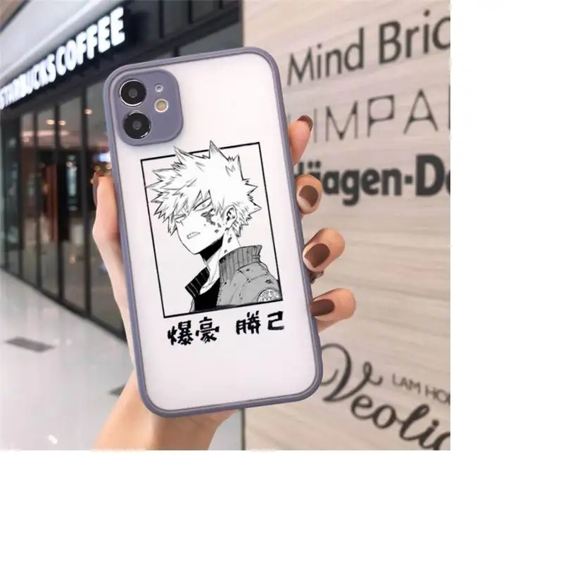 boku My hero academia Phone Case For iPhone 12 11 Mini Pro XR XS Max 7 8 Plus X Matte transparent Gray Back Cover
boku My hero academia Phone Case For iPhone 12 11 Mini Pro XR XS Max 7 8 Plus X Matte transparent Gray Back Cover