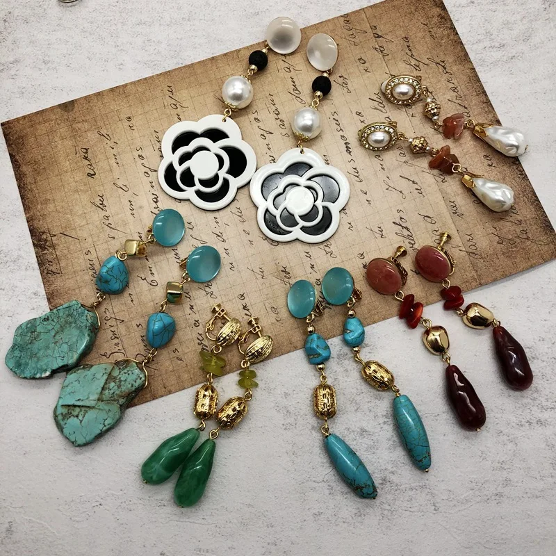 Green Earrings With Stone Resin Flower Pearl Earrings Clip Earrings Accessories For Girls Women's Jewelry With Free Shipping
Green Earrings With Stone Resin Flower Pearl Earrings Clip Earrings Accessories For Girls Women's Jewelry With Free Shipping