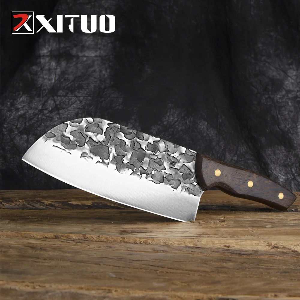 XITUO Butcher Knife Professional Meat Cleaver Chopping Kitchen Knife Handmade Forged Carbon Steel Vegetable Knives Cooking Tools
XITUO Butcher Knife Professional Meat Cleaver Chopping Kitchen Knife Handmade Forged Carbon Steel Vegetable Knives Cooking Tools