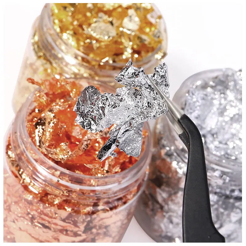 Foil Flakes 1 Bottles Metallic Foil Flake 3G Imitation Gold Foil Flake Metallic Leaf for Leaf Flakes 3 Grams Resin Art Nail Foil
Foil Flakes 1 Bottles Metallic Foil Flake 3G Imitation Gold Foil Flake Metallic Leaf for Leaf Flakes 3 Grams Resin Art Nail Foil