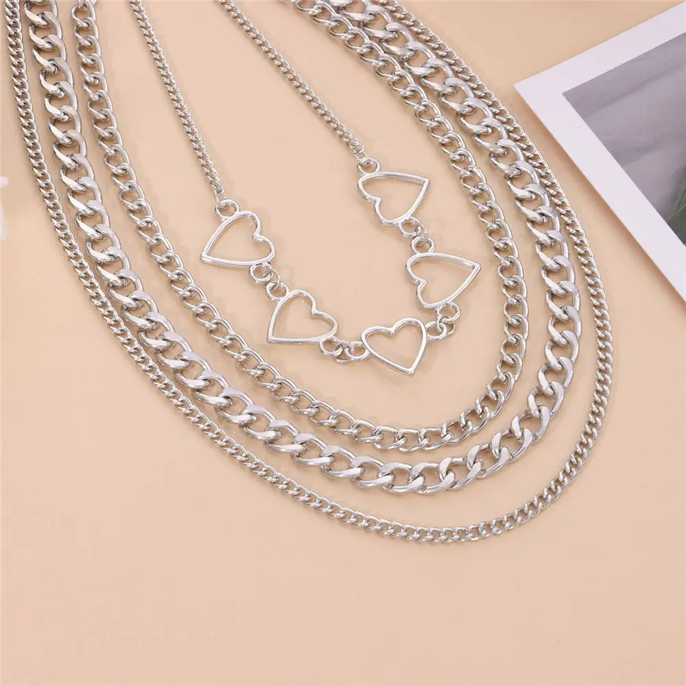 Punk Hollow Heart Multi Layered Necklace 2020 Fashion Thick Chain Necklaces For Women Party Gift Bijoux Statement Jewelry New
Punk Hollow Heart Multi Layered Necklace 2020 Fashion Thick Chain Necklaces For Women Party Gift Bijoux Statement Jewelry New