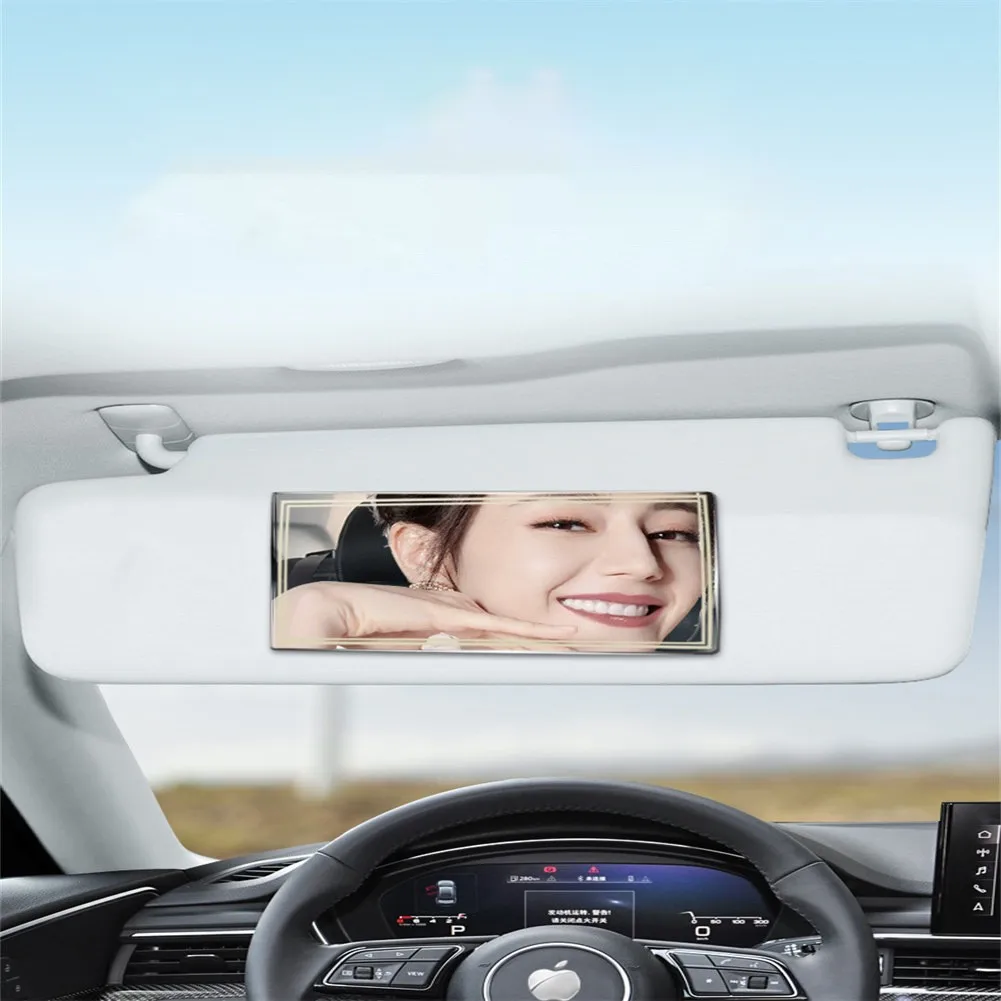 Stainless Steel Car Sun Visor Mirror Sun-shading Auto Decoration Big 150*80mm Keep Beautiful While Driving Cosmetic Mirror
Stainless Steel Car Sun Visor Mirror Sun-shading Auto Decoration Big 150*80mm Keep Beautiful While Driving Cosmetic Mirror
