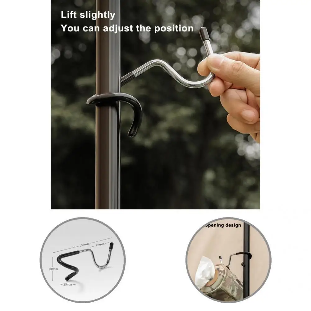 Camping Lantern Hanger Easy to Install Convenient Strong Loading Compact Steam Lamp Hook Pole Hook for Camping
Camping Lantern Hanger Easy to Install Convenient Strong Loading Compact Steam Lamp Hook Pole Hook for Camping